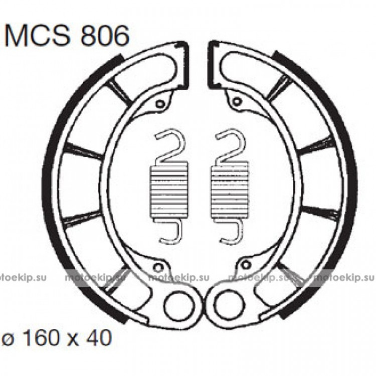 Тормозные колодки TRW MCS806