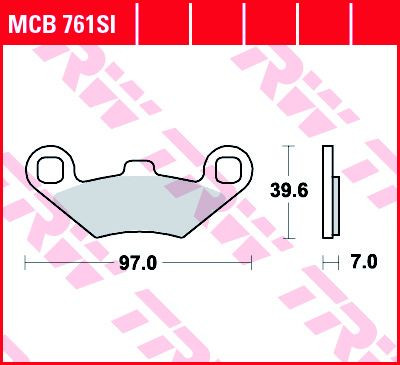 Тормозные колодки TRW MCB761SI