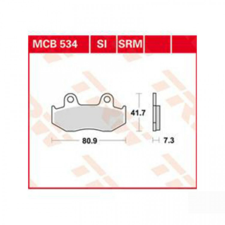 Тормозные колодки TRW MCB534