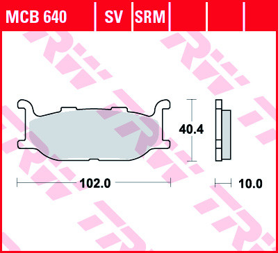 Тормозные колодки TRW MCB640