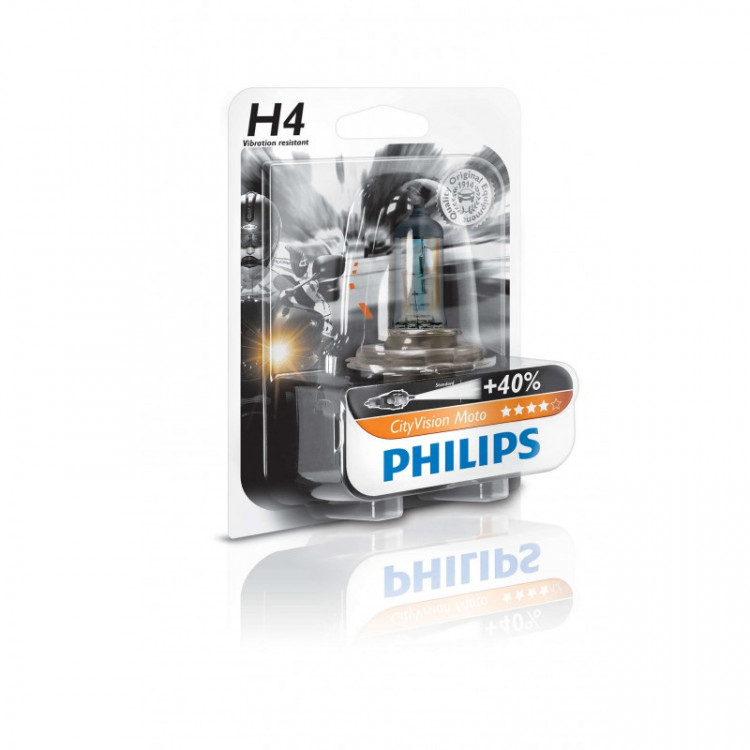 Лампа PHILIPS H4 City Vision Moto 60/55W