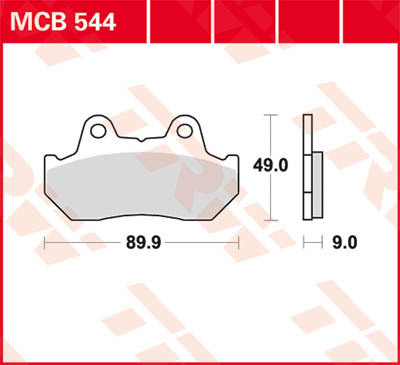 Тормозные колодки TRW MCB544
