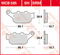 Тормозные колодки TRW MCB585