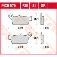 Тормозные колодки TRW MCB575