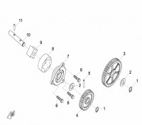 Ротор масляного насоса внутренний X8 0800-070001