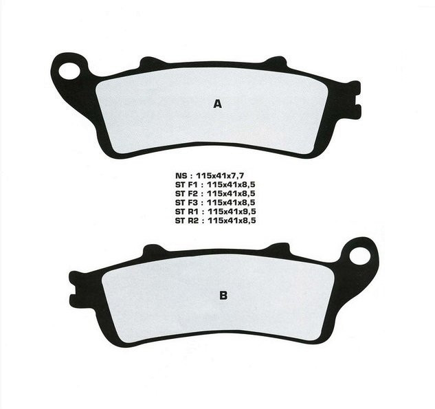 Тормозные колодки NISSIN 2P-250ST-R2 (165 зад)