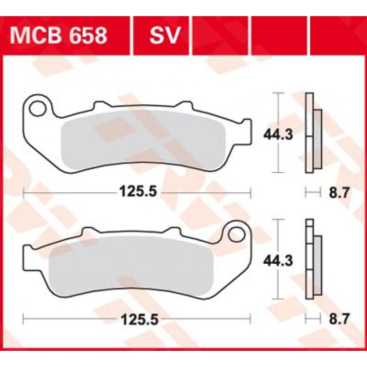 Тормозные колодки TRW MCB658SV