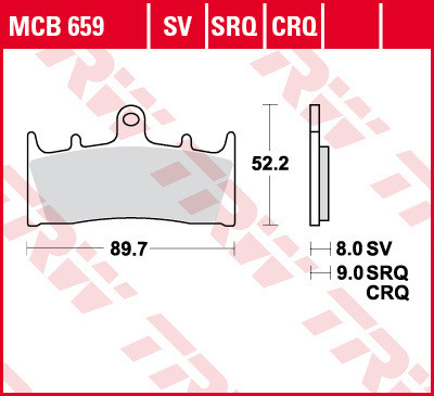 Тормозные колодки TRW MCB659