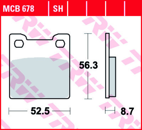 Тормозные колодки TRW MCB678