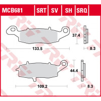 Тормозные колодки TRW MCB681