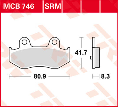 Тормозные колодки TRW MCB746