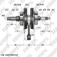 Коленвал Racer Enduro RC150-GY (CB, 161FMJ)