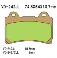 Тормозные колодки VESRAH VD-242JL