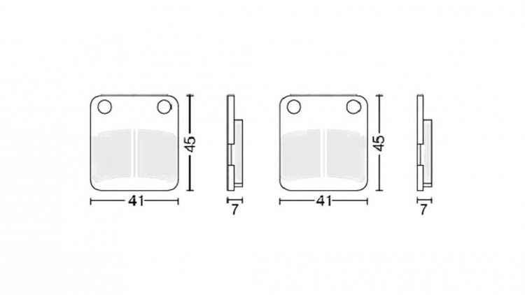 Тормозные колодки 3 X-TECH (Coper-based) медь+кевлар 11945 11947