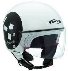 Шлем MDS FREE ll E2205 MULTI-EMOTICON WHITE/BLACK р-р M