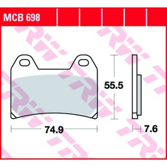 Тормозные колодки TRW MCB698