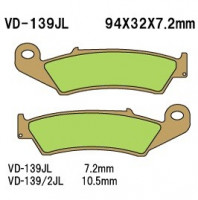 Тормозные колодки VESRAH VD-139JL