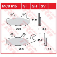 Тормозные колодки TRW MCB615