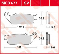 Тормозные колодки TRW MCB677SV