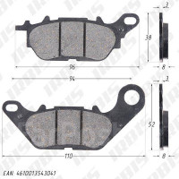 Тормозные колодки YBR125 ТИП1 JP
