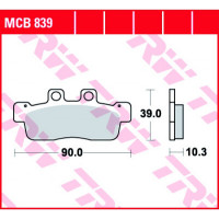 Тормозные колодки TRW MCB839