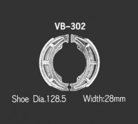 Тормозные колодки VESRAH барабанные VB 302