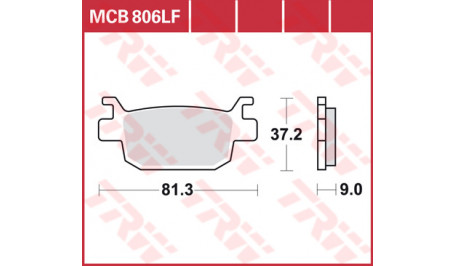 Тормозные колодки TRW MCB806SRM