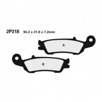 Тормозные колодки NISSIN 2P-318ST