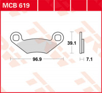 Тормозные колодки TRW MCB619