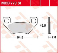Тормозные колодки TRW MCB773Sl