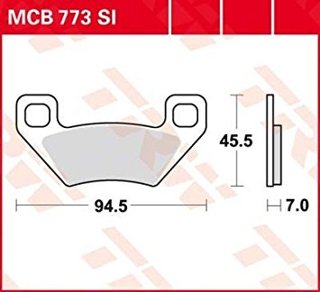 Тормозные колодки TRW MCB773Sl