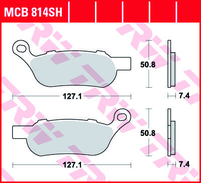 Тормозные колодки TRW MCB814SH