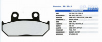 Тормозные колодки NISSIN 2P-220NS (143)